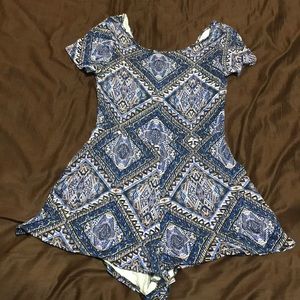 Patterned romper